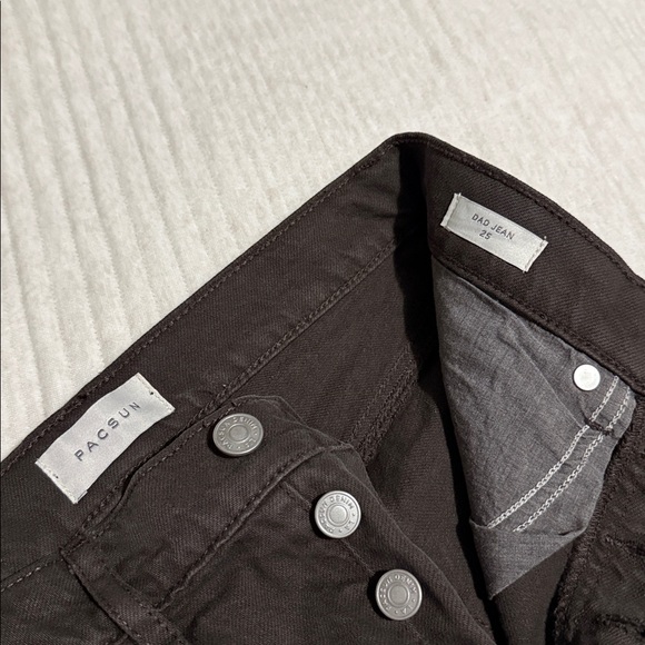 PacSun women's brown dad jeans - Picture 3 of 4